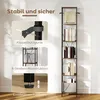 HOMCOM Bücherregal 2er-Set Regal mit 6 Ebenen Standregal Produktbild-Vorschau 6