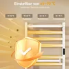 Elektrický radiátor Puluomis, topení na ručníky s LED Náhled obrázku produktu 3