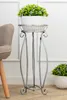 HowHomely | Blumenständer aus Metall - 60 cm - Farbe silber Produktbild-Vorschau 4