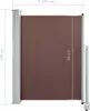 vidaXL Tenda laterale estensibile 100x300 cm Marrone Anteprima dell’immagine prodotto 16