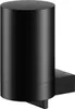A black soap dispenser on a white background. Voir les images du produit