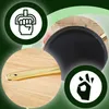 Collage of icons and close-ups related to cookware. Voir les images du produit