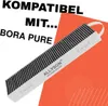 A product image of an air filter with text overlays indicating compatibility. Voir les images du produit