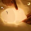 LED Nachtlicht Silikon Birne Touch Nachtlampe USB-Aufladbar Produktbild-Vorschau 2