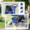PawHut Hundewagen Hundebuggy Buggy Hunde Katzen mehrfarbig Produktbild-Vorschau 6