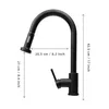 A black kitchen faucet with measurement indicators. Náhled obrázku produktu