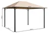 Metall Garten Pavillon Nizza 3x4m Partyzelt Sand Produktbild-Vorschau 1