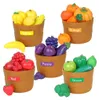 Set didattico per selezionare frutta e verdura da tagliare, Anteprima dell’immagine prodotto 2
