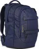 A blue denim backpack is shown against a white background. Voir les images du produit