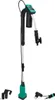 A cordless submersible pump for a rain barrel, shown with its accessories. Produktbild-Vorschau