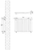 Radiator – 600 mm x 780 mm – Zwart Productafbeelding-voorbeeld 5