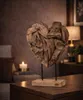 formano Deko Objekt Herz Holz Skulptur aus massivem Produktbild-Vorschau 2