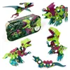 Clixo Dino Adventure Pack – 36 flexible magnetische Produktbild-Vorschau 1