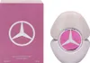 A box and bottle of Mercedes Benz For Women Edp Spray. Produktbild-Vorschau