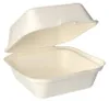 25 Hamburger-Boxen Zuckerrohr "pure" 8 cm x 14 cm x 15 cm Produktbild-Vorschau 1