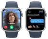 Apple Watch Series 9 GPS 45 mm silbernes Aluminium- und Produktbild-Vorschau 4
