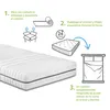 materasso ergonomico a 7 zone XXL in schiuma fredda, 90 x Anteprima dell’immagine prodotto 13