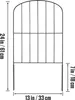 VEVOR 10x dekorativní zahradní plot 61x33cm horní oblouk Náhled obrázku produktu 10
