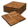 6m² Holzfliesen Terrassenfliesen Holz Fliesen Mosaik 30x30 Produktbild-Vorschau 1