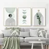 set de 3 affiches bohémiennes Plante verte Tableaux muraux Voir les images du produit 1