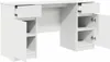 vidaXL Scrivania con cassetti bianchi 140 x 49 x 76 cm Anteprima dell’immagine prodotto 5