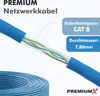 PremiumX 100m CAT 8 Netzwerkkabel Simplex LAN Kabel Produktbild-Vorschau 2