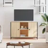 vidaXL TV skříňka Sonoma dub 100x35x65 cm materiál na bázi Náhled obrázku produktu 2