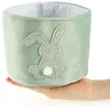com-four® 3x Oster-Übertopf - Osternest mit Osterhase zum Produktbild-Vorschau 5