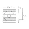 Braytron Badlüfter Ø120 mm Wandlüfter WC Küche Ventilator Produktbild-Vorschau 7