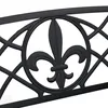 Banc de jardin Relaxdays, motif Fleur de Lis, 2 places, Voir les images du produit 6