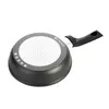 The underside of a frying pan with its handle extended to the right, set against a white background. Podgląd zdjęcia produktu