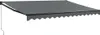 A dark gray retractable awning is shown against a white background. Náhľad obrázku produktu