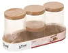 4er-Set Organizer aus Glas mit Korkhalter Produktbild-Vorschau 2