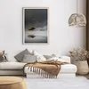 Gerahmtes Poster - Rahmen in heller Eiche - Hütte Nebel Produktbild-Vorschau 7