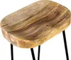 vidaXL Sgabello da bar 2 pz. Legno massiccio di mango Anteprima dell’immagine prodotto 11