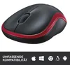 Logitech M 185 Cordless Notebook Mouse USB schwarz / rot Produktbild-Vorschau 30