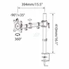 HFTEK HF28DB - Monitorarm - Tafelbevestiging Productafbeelding-voorbeeld 2
