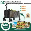 Sekey ruční vozík, skládací ruční vozík se 4 koly, nosnost Náhled obrázku produktu 2