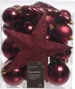 Weihnachtskugeln mit Christbaumstern Kunststoff 33er Set - Produktbild-Vorschau 2