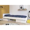 Lit enfant moderne blanc mat 90 x 200 cm Voir les images du produit 3