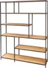 Industrial Bücherregal SLIM LINE 185x135cm Wildeiche Produktbild-Vorschau 11