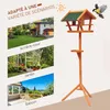 HOMCOM Mangeoire pour oiseaux sauvages sur Pied Abris à Voir les images du produit 3