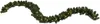 A green garland with small yellow lights on a white background. Produktbild-Vorschau