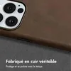 Accezz Couverture arrière Magsafe en cuir vintage pour Voir les images du produit 2