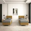 Hotelbett 80x200 cm - Gelb - Polsterbett für Hotels und Produktbild-Vorschau 4