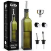 Grillx Olivenöl Glasflasche 500ml – mit Ausgießer, Trichter Produktbild-Vorschau 1