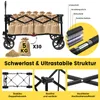 Sekey 150 KG Bollerwagen Faltbar Handwagen mit Bremsen und Produktbild-Vorschau 3