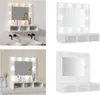 vidaXL Zrcadlová skříňka s LED diodami bílá 60x31,5x62 cm - Náhled obrázku produktu 1