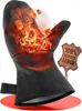 Grillhandschuh aus Rindspaltleder – hitzebeständig mit Produktbild-Vorschau 1
