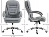 Vinsetto Bürostuhl Ergonomischer 360° Drehstuhl Produktbild-Vorschau 3
